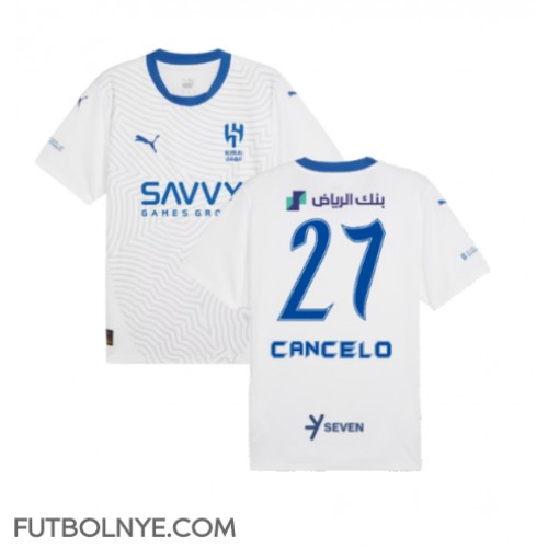Camiseta Al-Hilal Joao Cancelo #27 Visitante Equipación 2024-25 manga corta